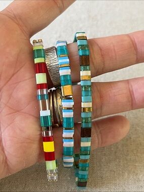 Miyuki Tila Stretch Bracelets